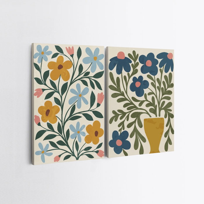 Wallity Lienzo Decorativo Multicolor 70 x 100 cm (2 Piezas) Wallity Lienzo Decorativo Multicolor 70 x 100 cm (2 Piezas)